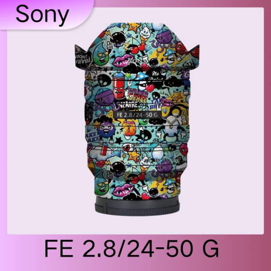 Lentes Sony FE24-50F2.8 G  - Pele câmera, adesivo câmera - com alta resistência a arranhões, à prova d'água e com design elegante.